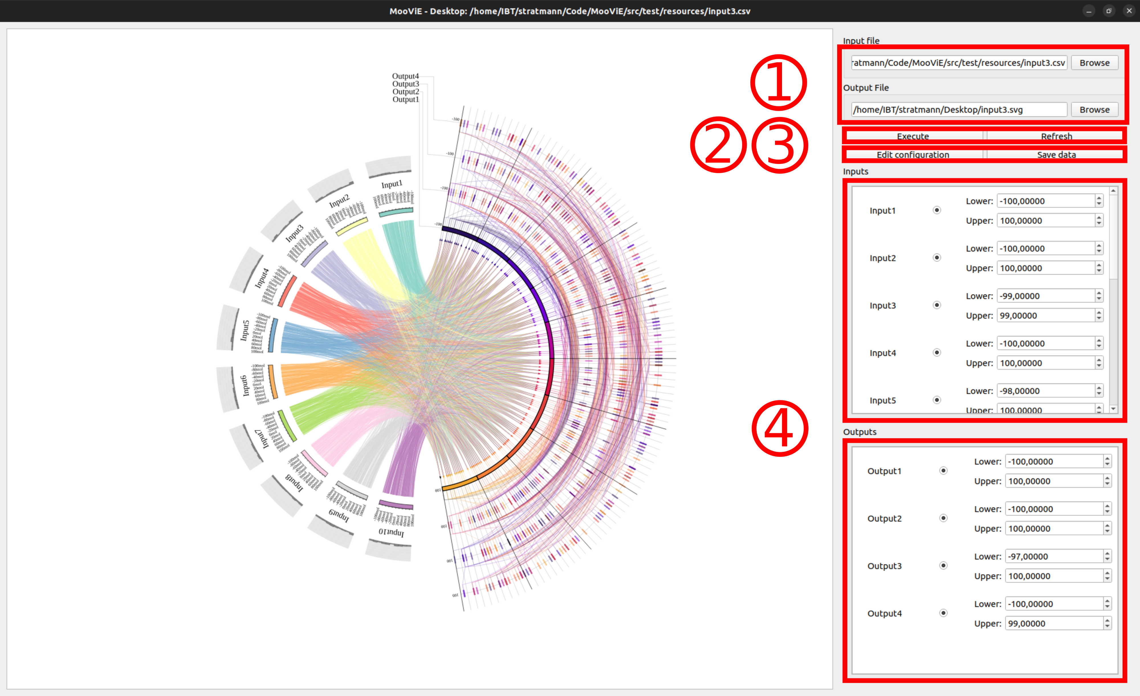 Example MooViE scene in GUI